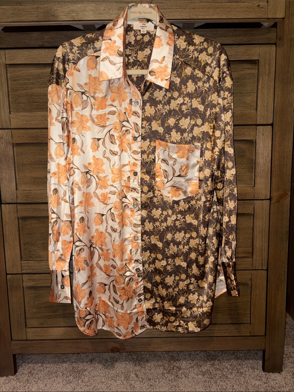 Entro Fall Floral Button Down